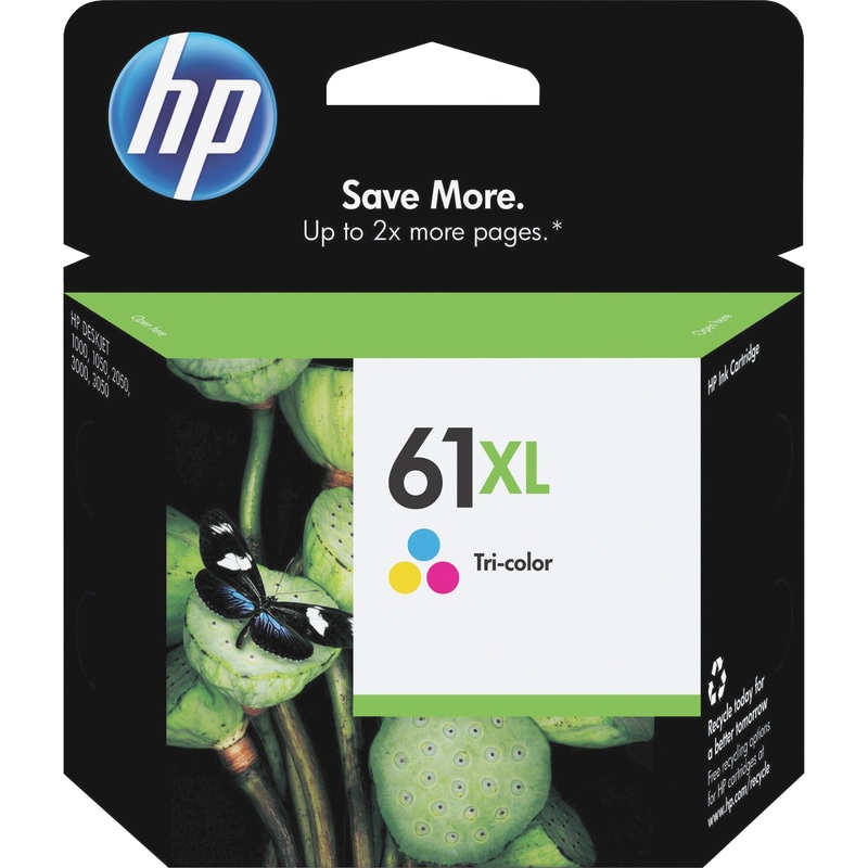 HP 61XL (CH564WN) Original Inkjet Ink Cartridge – Cyan, Magenta, Yellow – 1 Each – 330 Pages