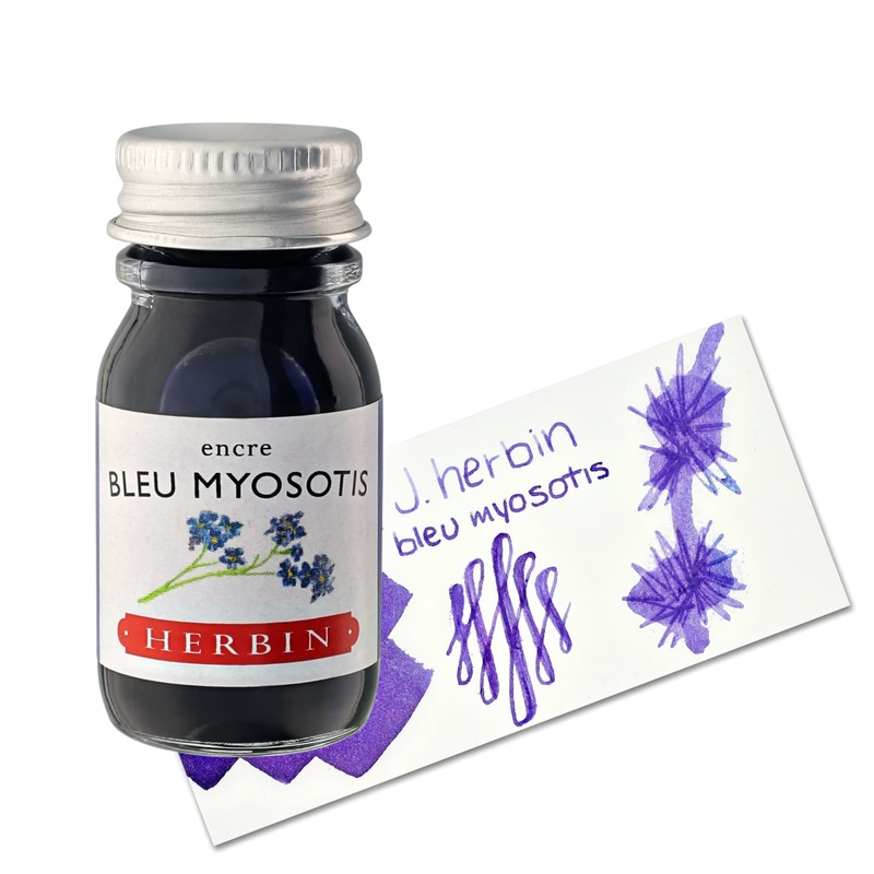 J. Herbin Bleu Myosotis (Forget-me-not Blue) Bottled Ink and Cartridges Cartridges
