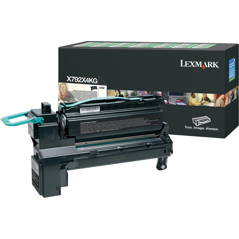Lexmark X792X4KG Original Extra High Yield Laser Toner Cartridge – Black – 1 Each – 20000 Pages