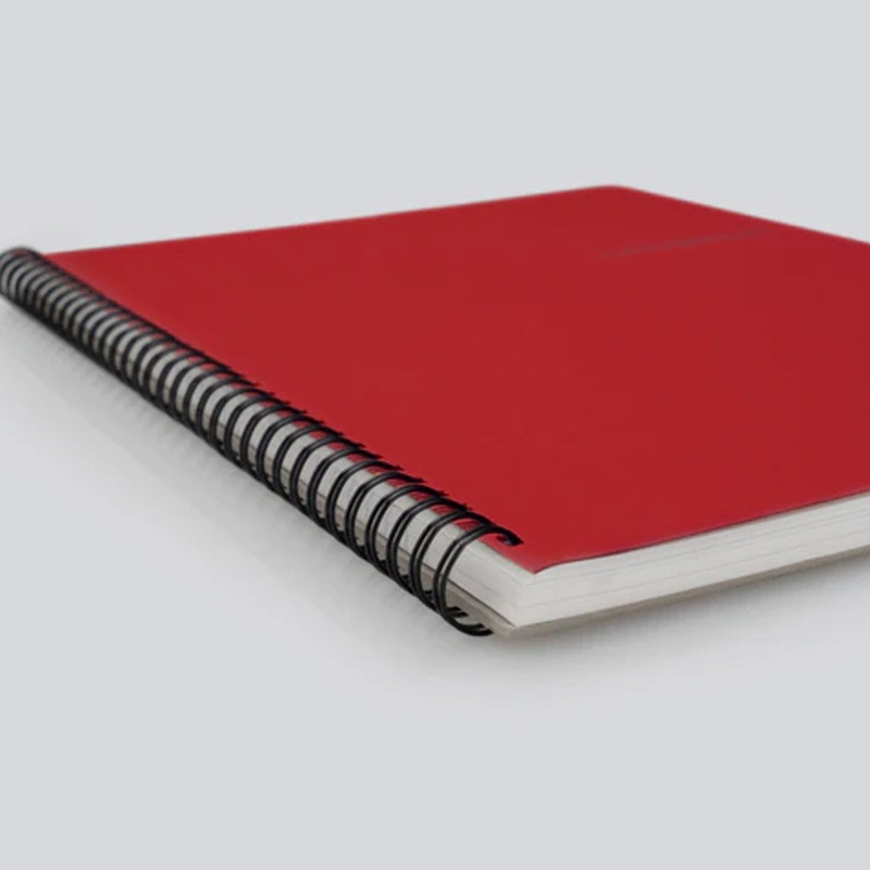myPAPERCLIP Wiro Notebook – Red – XL – Squared