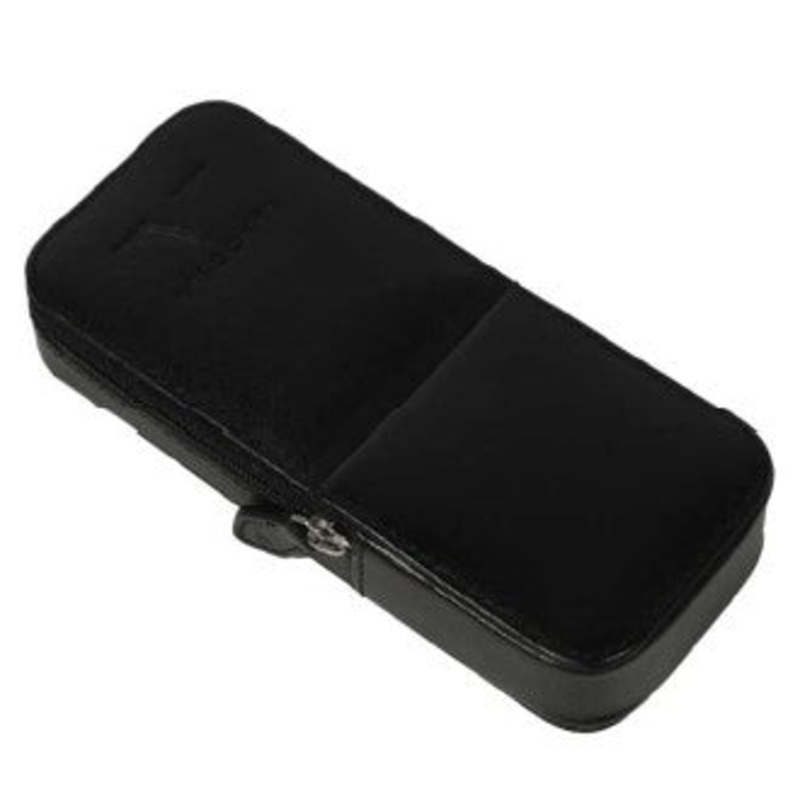 Visconti Classic Leather 3 Pen Pouch – Black