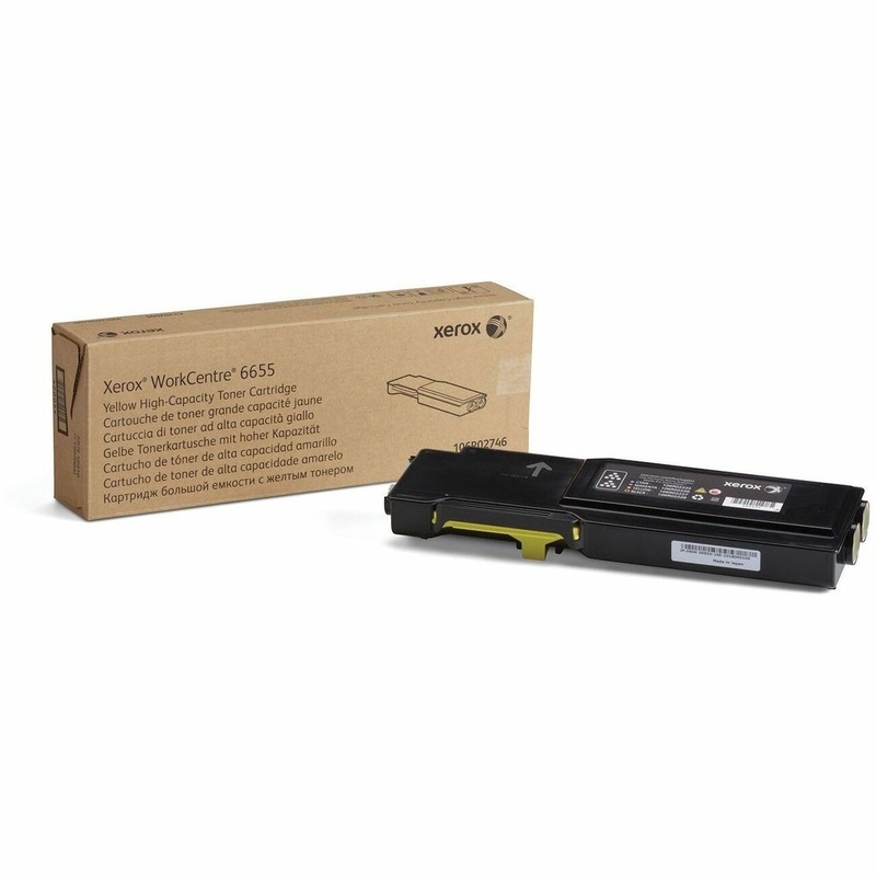 Xerox Original High Yield Laser Toner Cartridge – Yellow – 1 Each – 7500 Pages