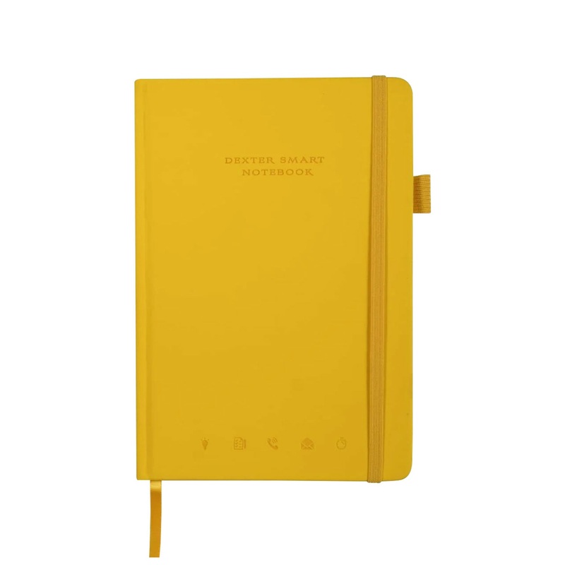 Dexter Smart Premium Erasable & Reusable Eco-Friendly Yellow Notebook – A5, Ruled