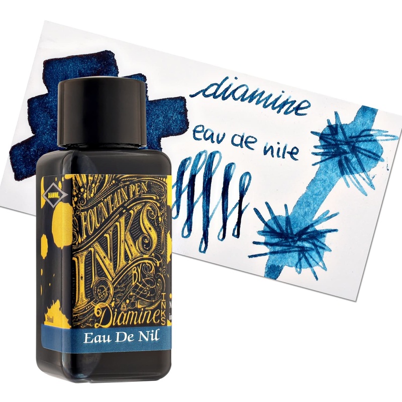 Diamine Classic Bottled Ink in Eau de Nil Blue 80ml
