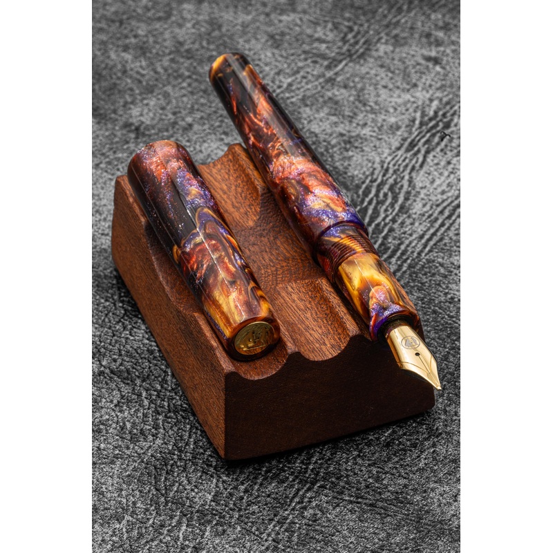 Galen X Studyo Agackakan – Fountain Pen V1 – Amethyst Geode