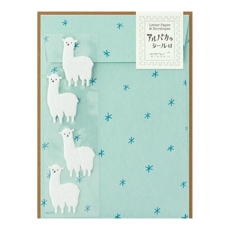Midori Stationery Set- Alpaca