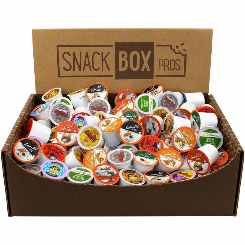 Snack Box Pros K-Cup Assorted K-Cups Box – Compatible with Keurig K-Cup Brewer – K-Cup – Hazelnut, French Vanilla, Assorted, Premium Roast, Decaf, Hot Cocoa, Jamaican Me Crazy – 84 / Carton