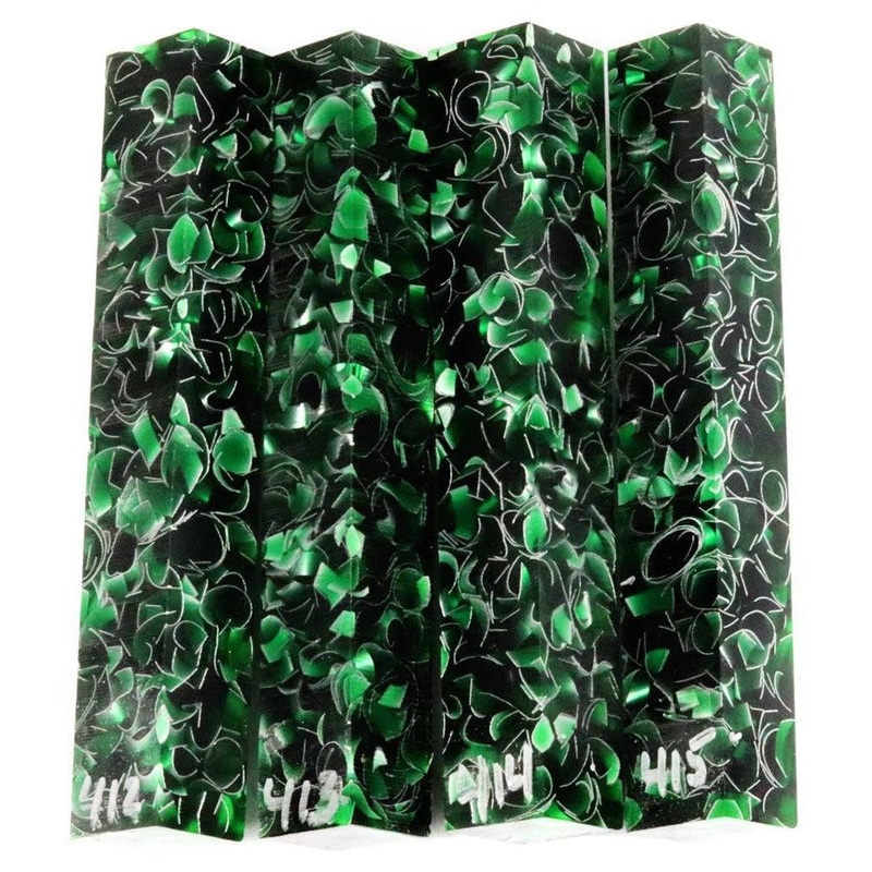 Sparkle Pen Blanks – Green Sparkle #412-415P Green Sparkle #412P