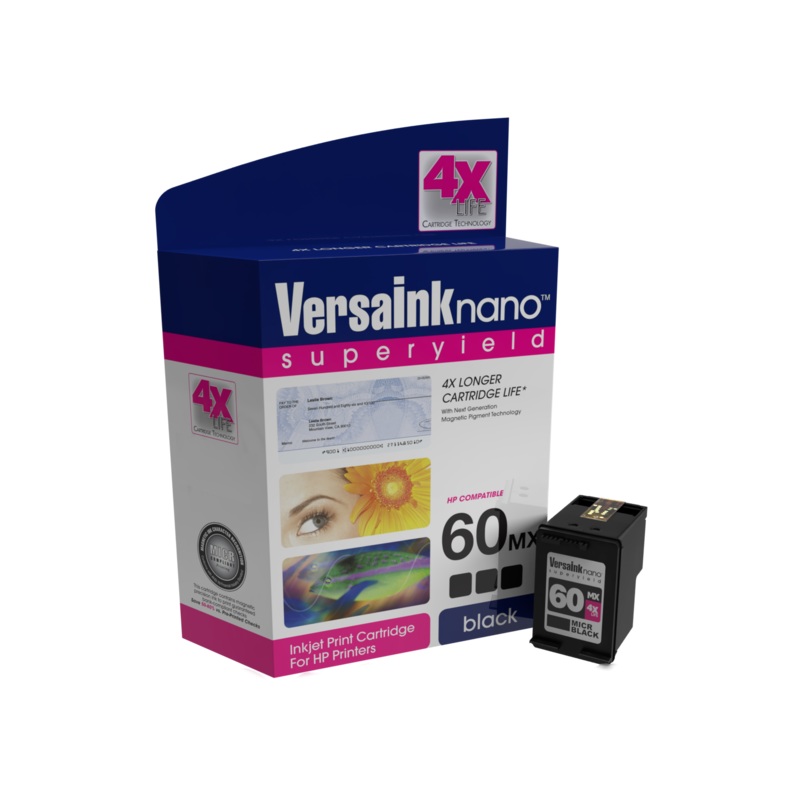 VersaInk-nano HP 60MX – Black MICR Cartridge