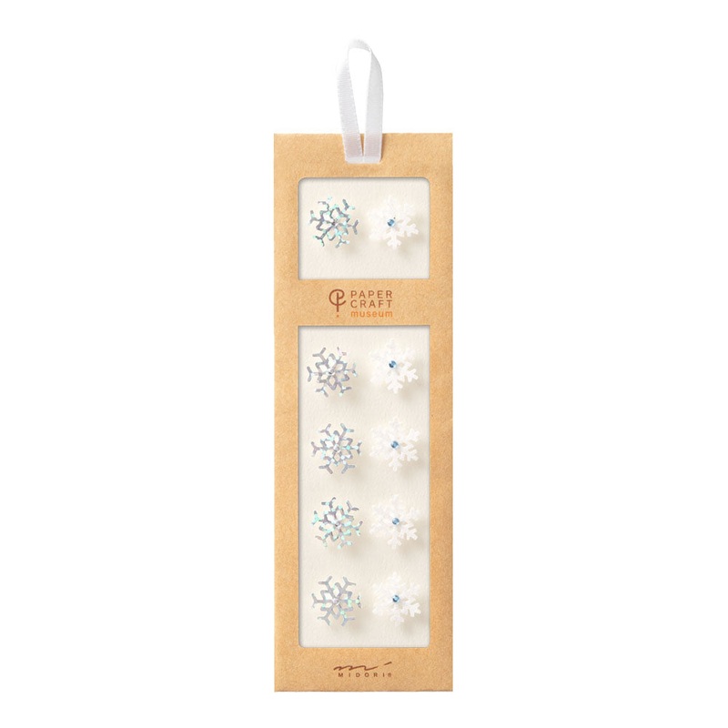 Midori Sticker PaperCraft Museum Sticker 2417 Motif Snow Crystal