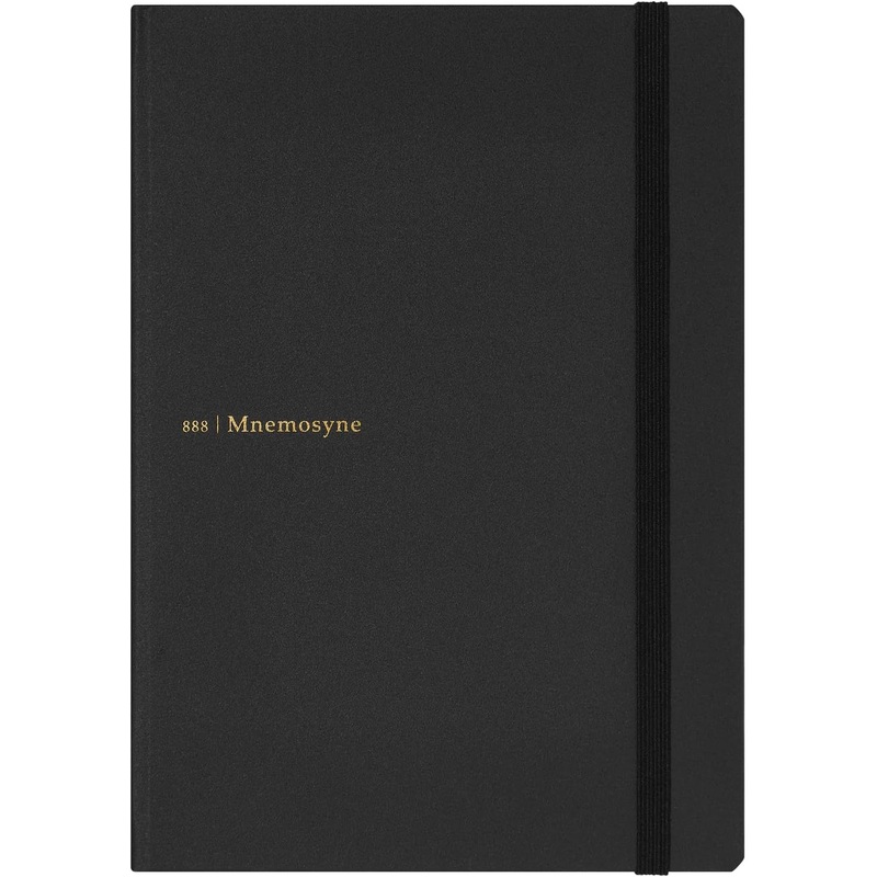 Mnemosyne A5 Dot Grid Journal Black
