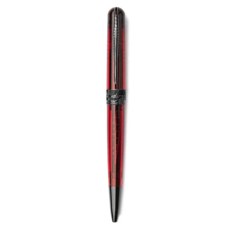 Pineider Avatar UR Demo Black Trim Ballpoint, Wine Red