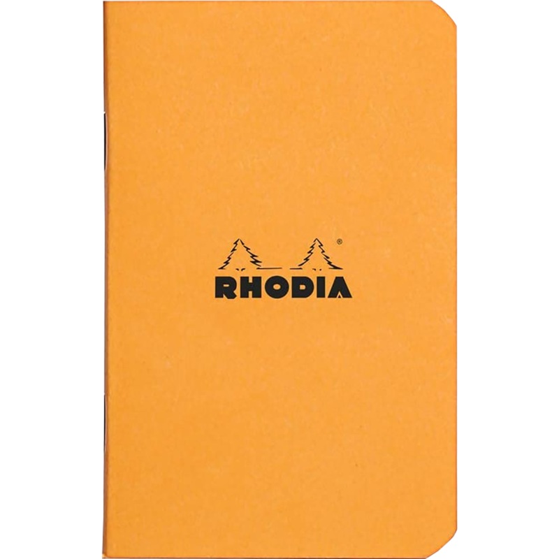 Rhodia Staplebound Notebook – Orange – Graph