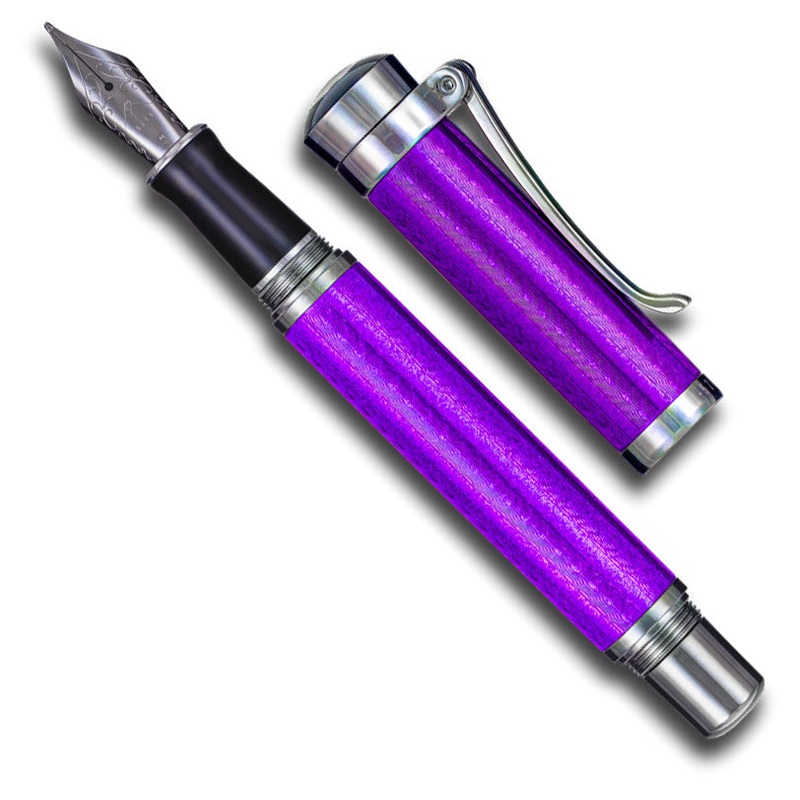 5280 Majestic Fountain Pen Purple with Gun Metal Trim Medium Nib