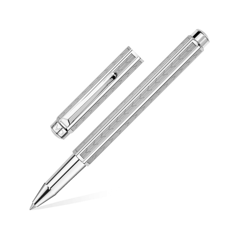 Caran d’Ache Palladium Coated Ecridor Roller Ball Pen – Chevron
