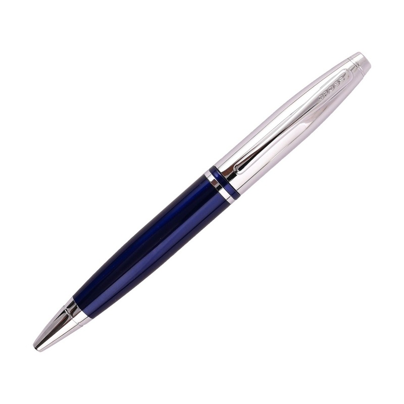 Cross Calais Ball Pen – Chrome & Blue Lacquer