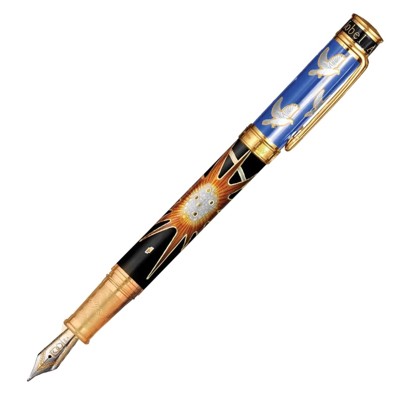 David Oscarson Alfred Bernhard Nobel Blue Pen Fountain Pen Fine