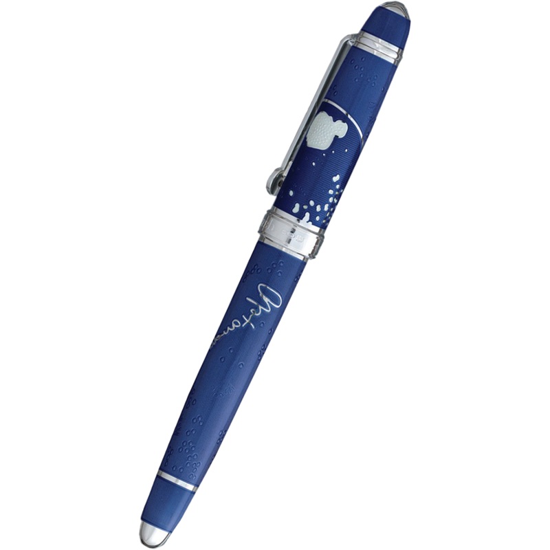 David Oscarson Sir Alexander Fleming Fountain Pen – Translucent Blue Fine