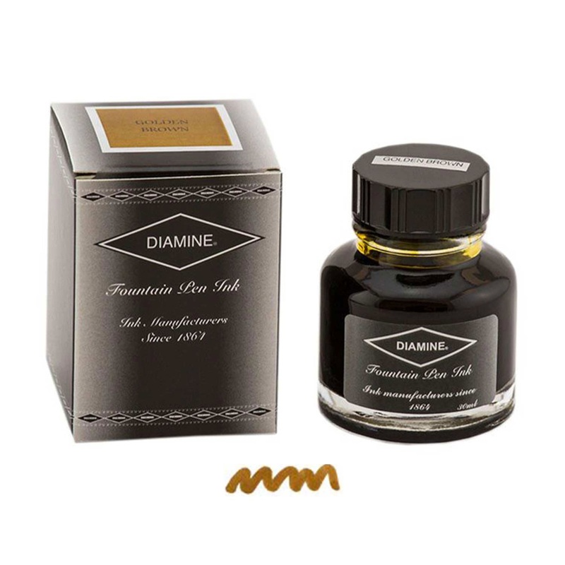 Diamine Golden Brown Ink Bottle – 30ml