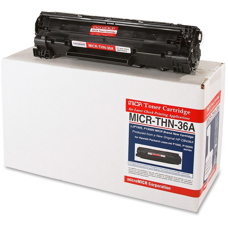 microMICR MICR Laser Toner Cartridge CB436A – Black – 1 Each – 2000 Pages