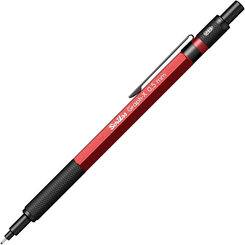 Scrikss Graph-X .7mm Mechanical Pencil – Red