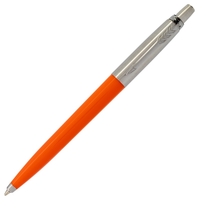 Parker Originals Orange Plastic Barrel Stainless Cap