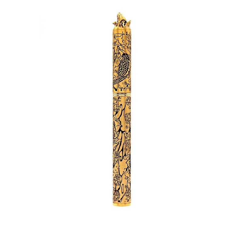 S.T. Dupont Haute Creation Tattoo Collection Fountain Pen – Gold Koi Fish