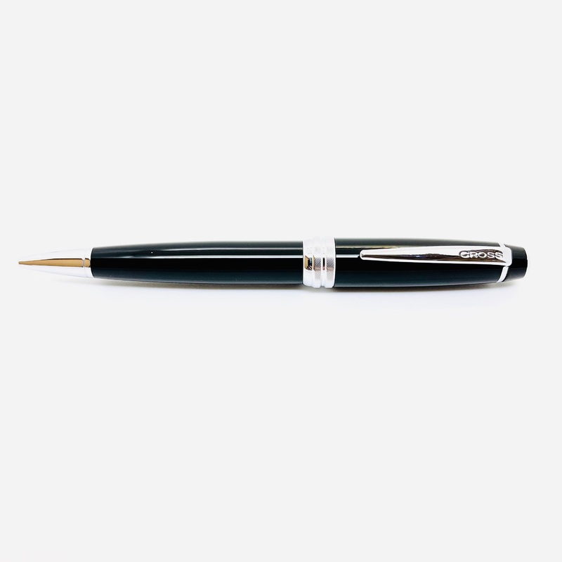 Cross Bailey Ballpoint Black Lacquer Chrome Trim