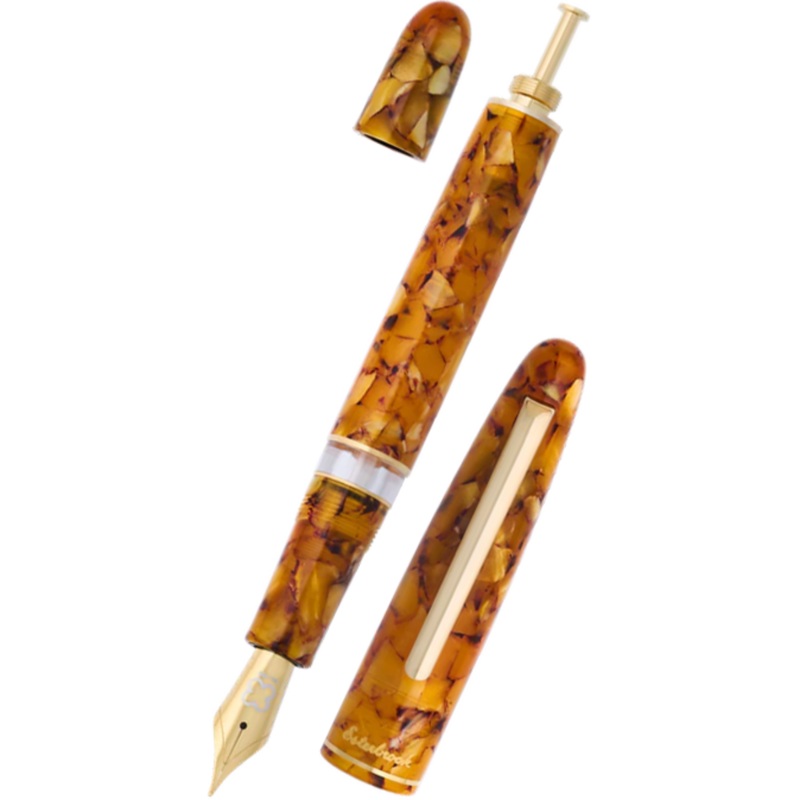 Esterbrook Estie Piston Filler Fountain Pen – Honeycomb – Gold Trim Extra Fine