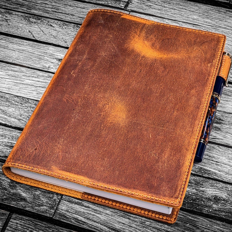 Galen Leather Slim Hobonichi Planner Cover – Crazy Horse Brown