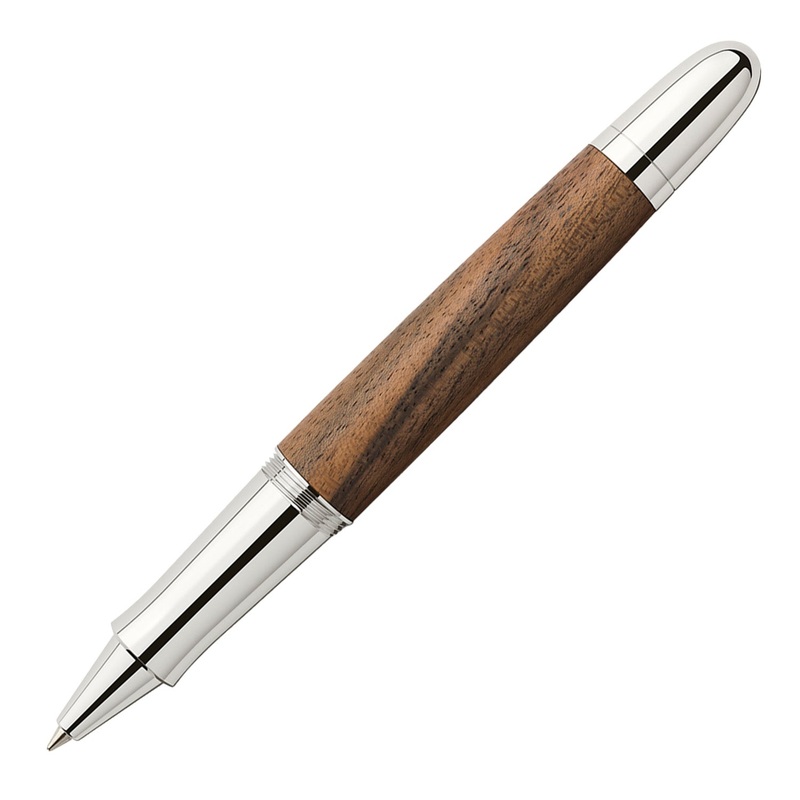 Graf Von Faber-Castell Magnum Roller Ball Pen – Caucasian Walnut Wood