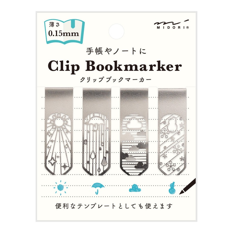 Midori Clip Bookmarker – Weather