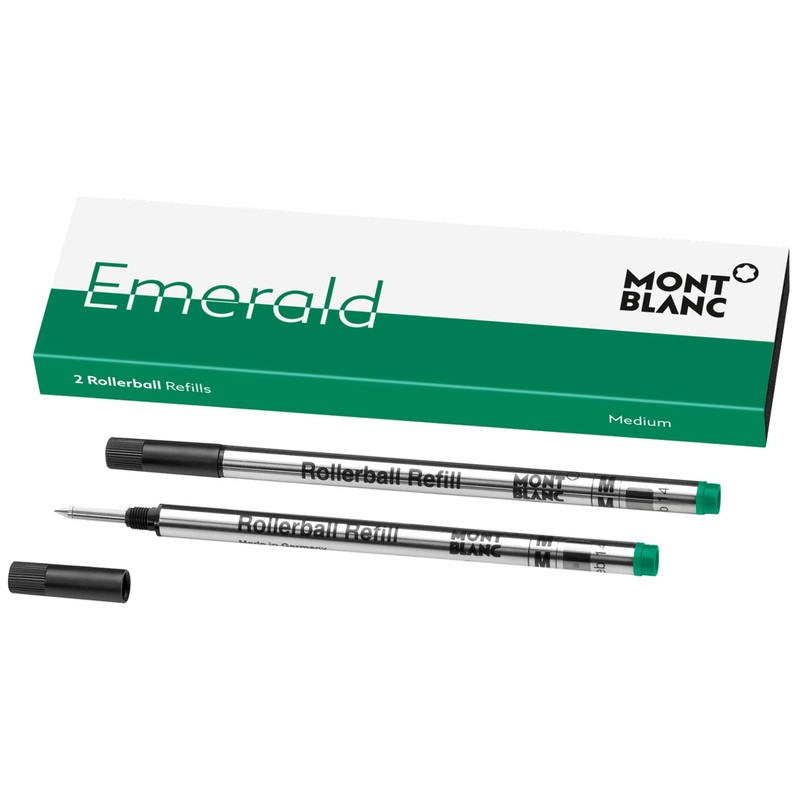Montblanc Rollerball Refill – Emerald Green – Medium (2 Per Pack)