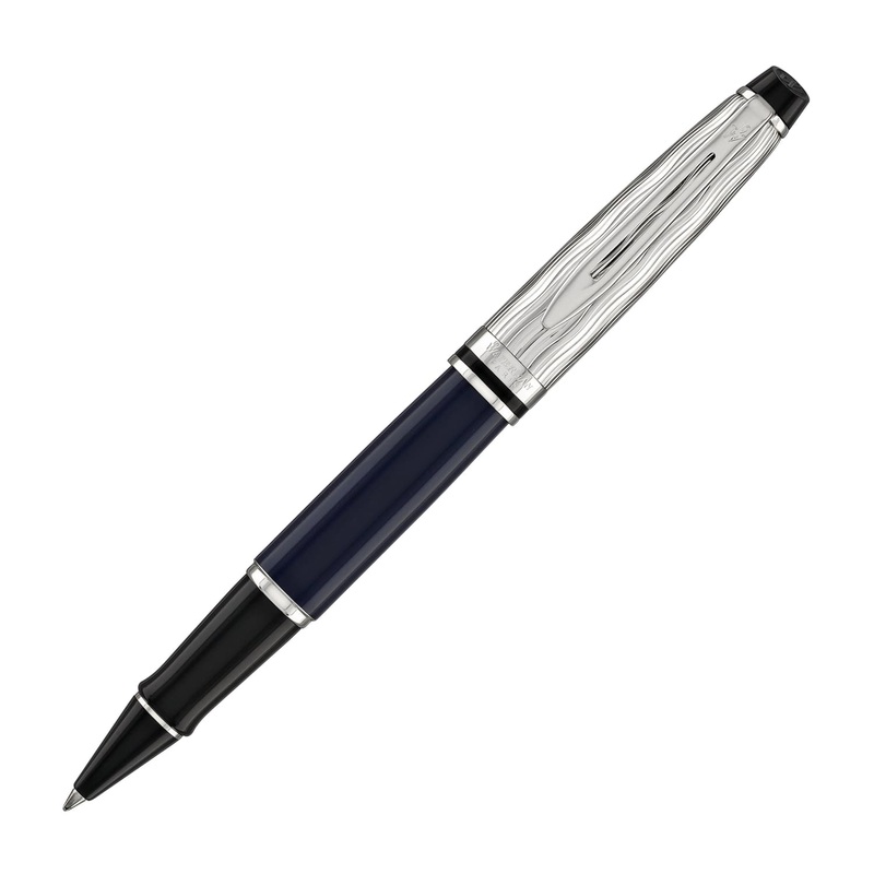 Waterman Expert LEssence du Bleu Rollerball Pen in Metal & Blue Lacquer