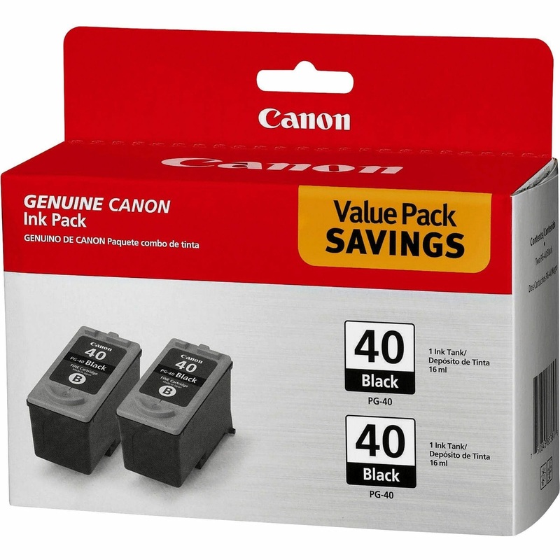 Canon PG-40 Original Inkjet Ink Cartridge – Black – 2 / Pack – Inkjet – Black – 2 / Pack