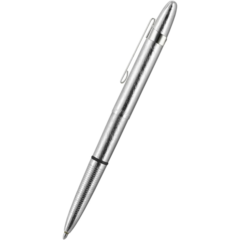 Fisher Space Pen Brushed Chrome with Clip Bullet Ballpoint Pen