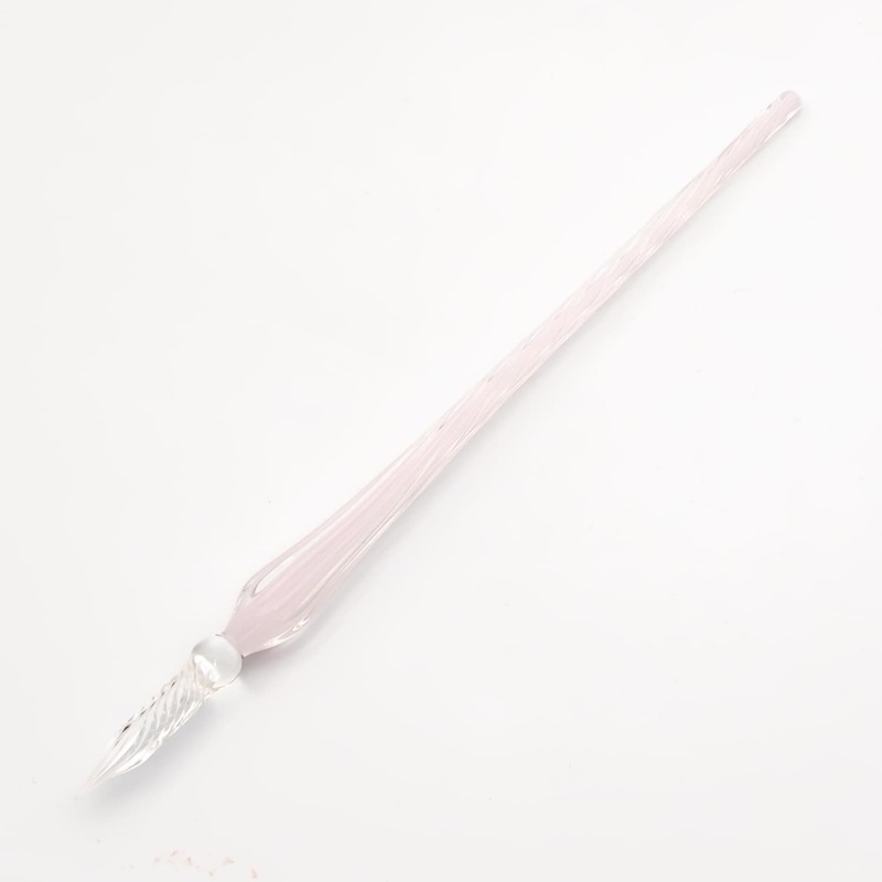 J. Herbin Twisted Glass Dip Pen in Rose