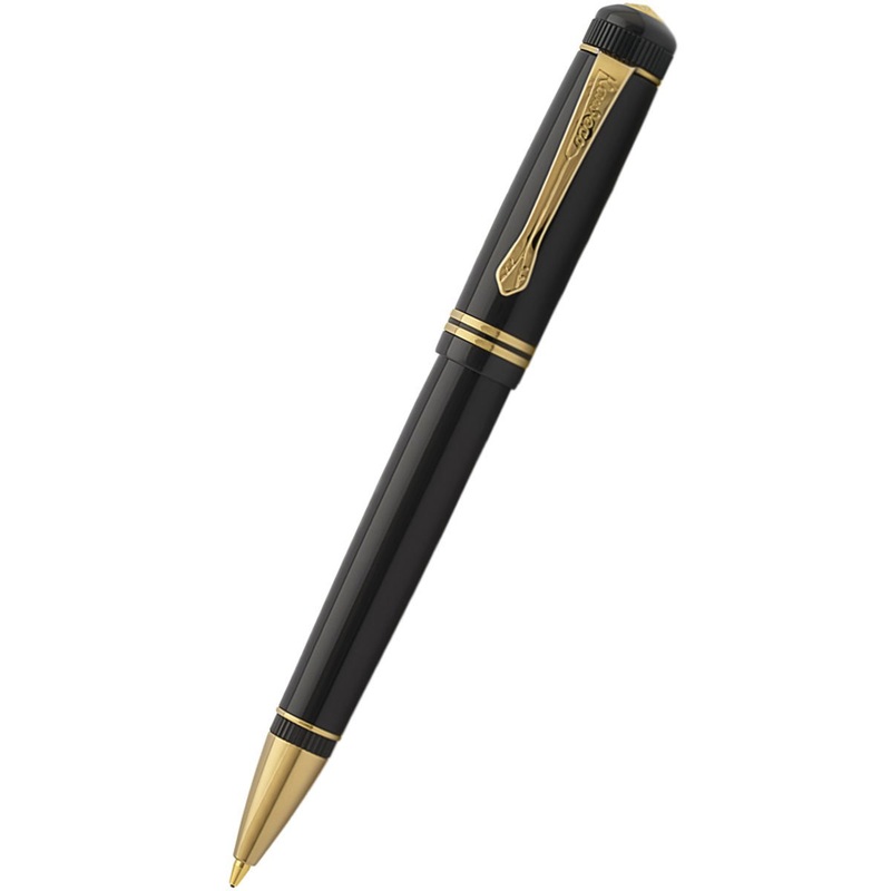 Kaweco Dia2 Ballpoint Pen – Gold Trim – Black