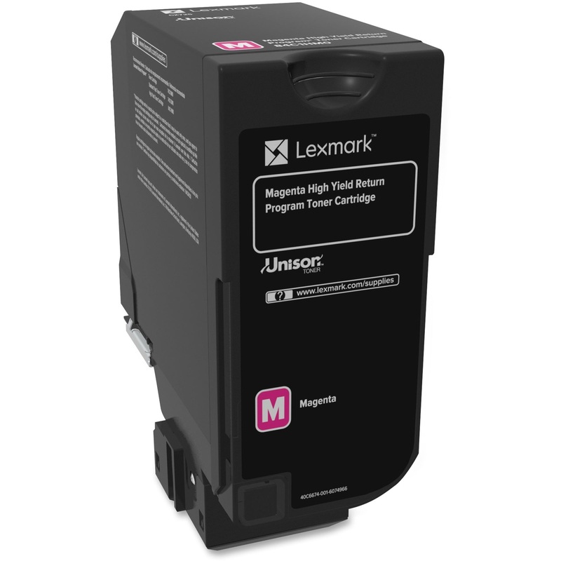 Lexmark Unison Original High Yield Laser Toner Cartridge – Magenta – 1 Each – 16000 Pages