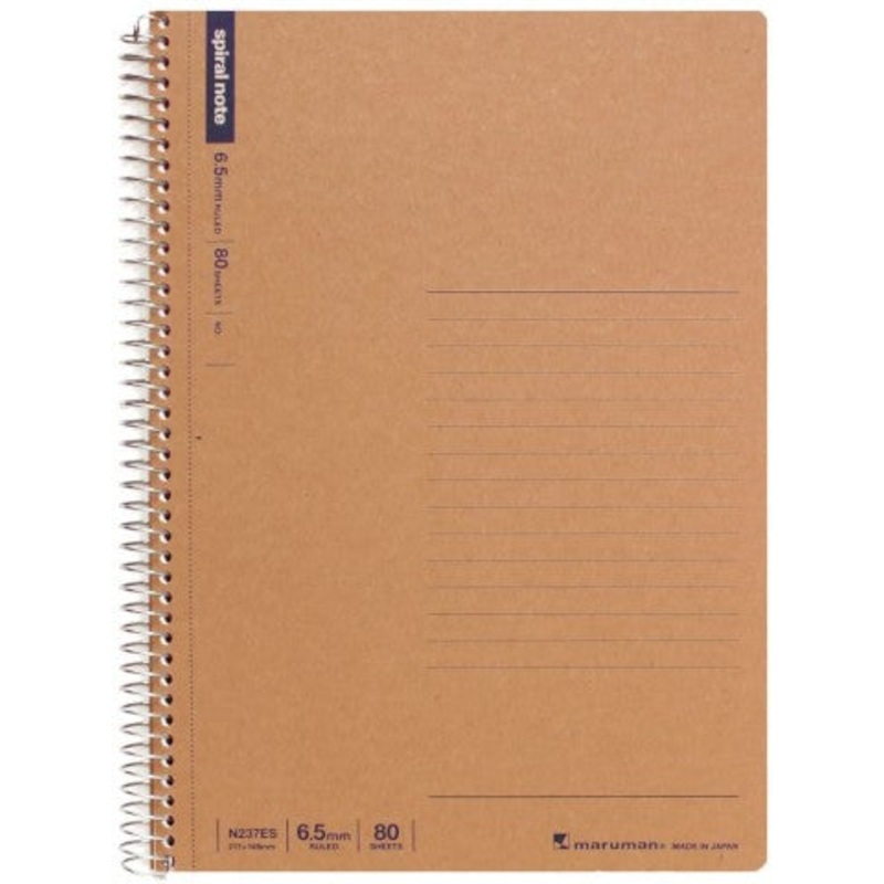 Maruman Notebooks A5 Spiral Note – 80 Sheets Lined