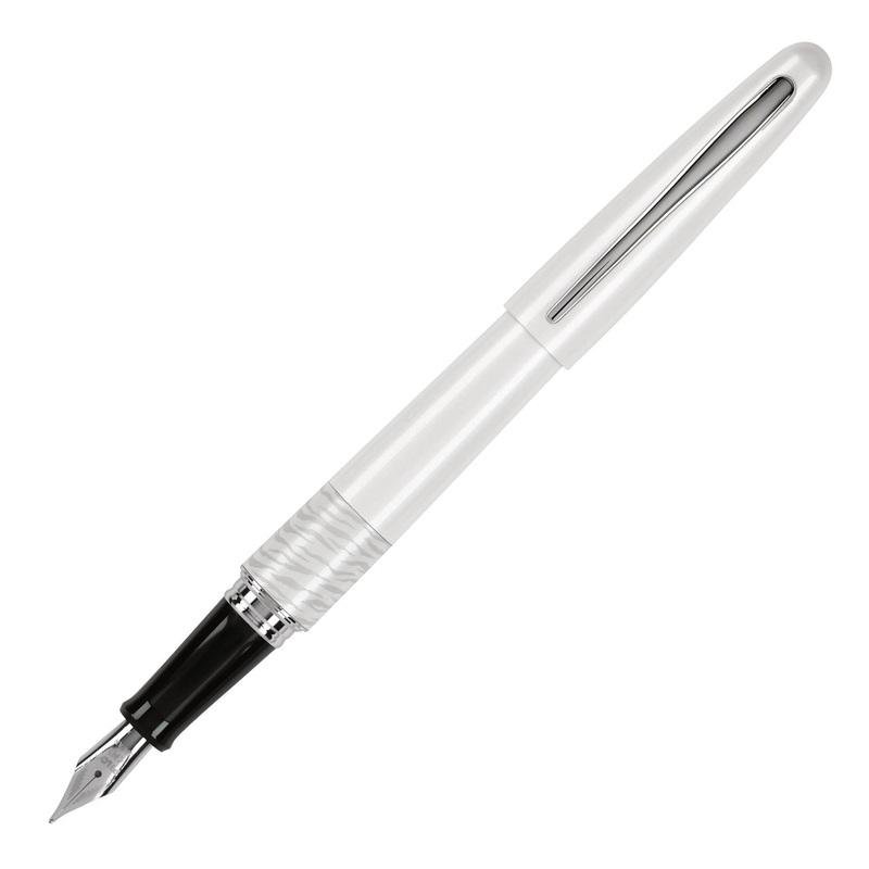 Pilot MR Animal Metropolitan Fountain Pen, Matte White Tiger Fine