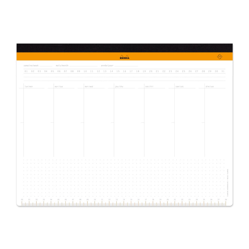 Rhodia Undated Weekly Desk Pad – 16.5″ x 12.25″