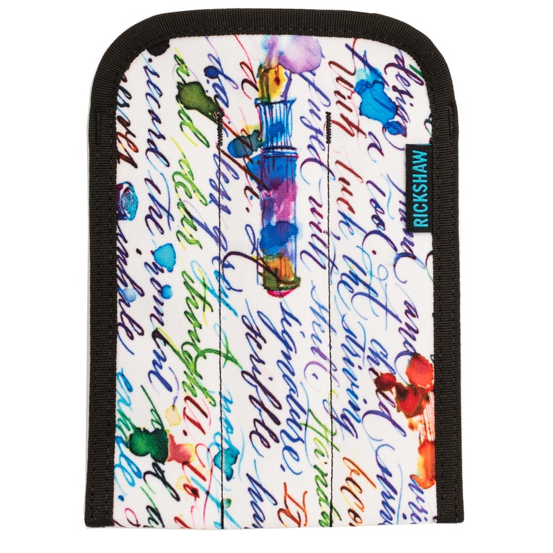 Rickshaw Leigh Reyes Limited Edition 3 Pen Coozy Case Turquoise Liner