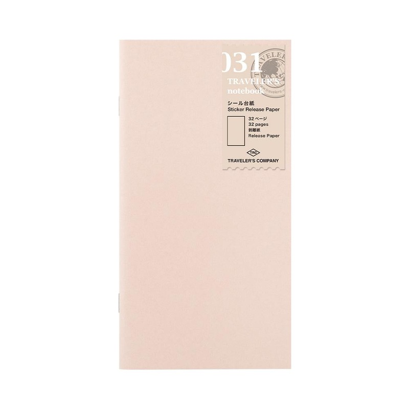 TRAVELERS notebook Refill 031 (Regular size) – Sticker Release Paper