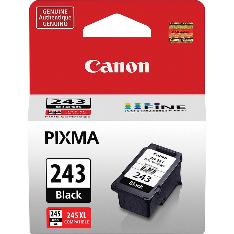 Canon PG-243 Original Inkjet Ink Cartridge – Pigment Black – 1 Each – 180 Pages