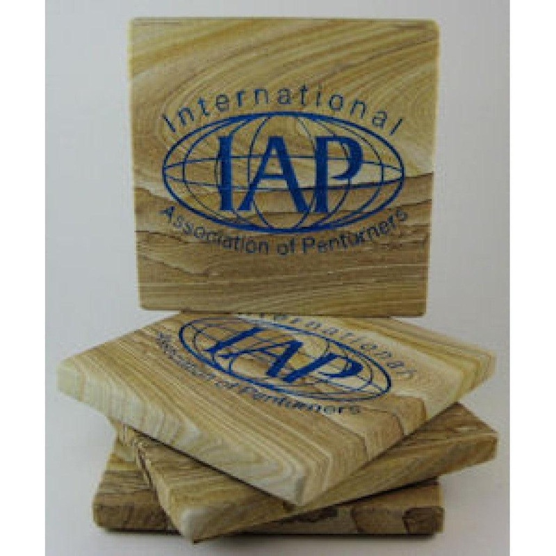 IAP Sandstone Coasters – Set of 4
