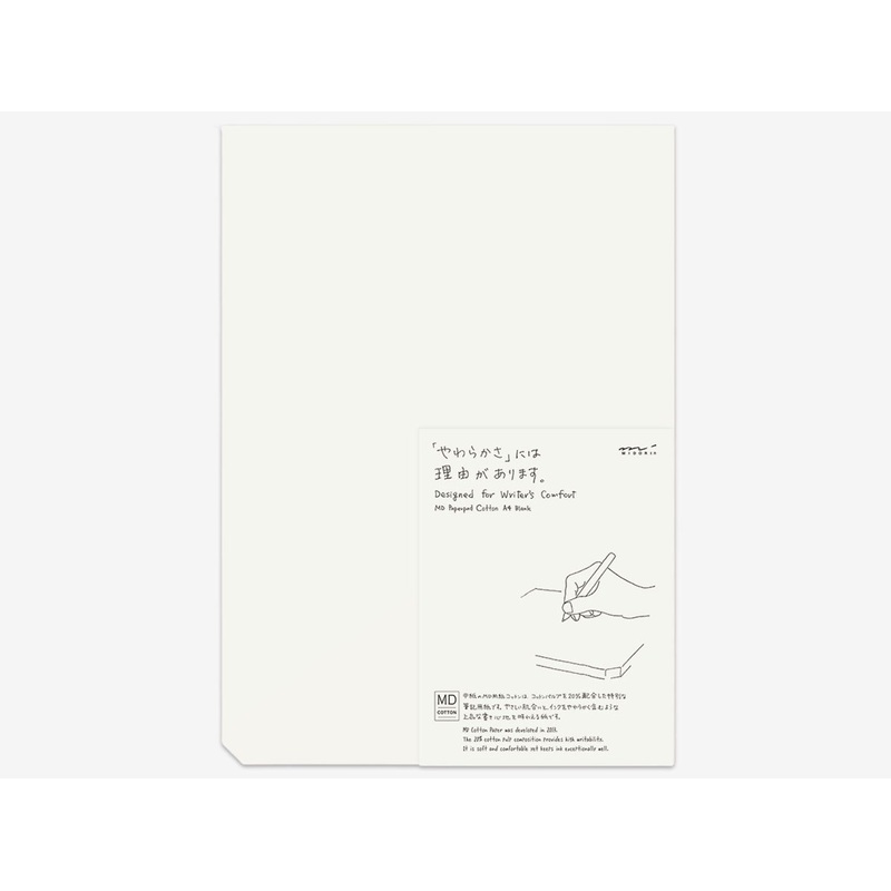 Midori  MD Paper Pad Cotton A4 – Blank- 90 Sheets