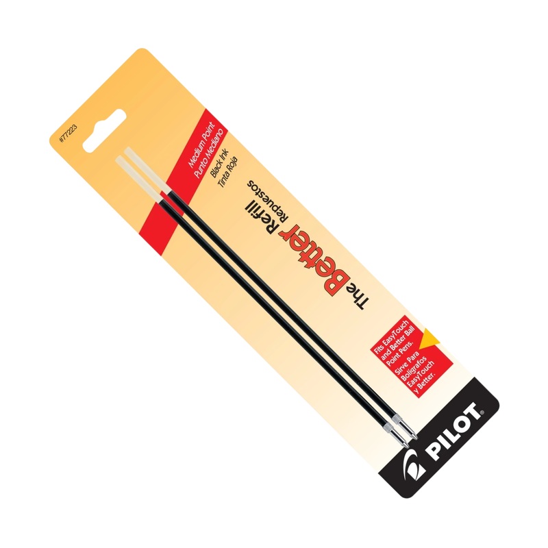 Pilot Retract Ballpoint Pen Refill in Red – Fine Point (Pack of 2)