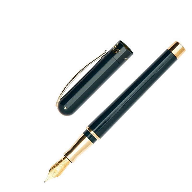 Pineider Avatar Anniversary Collection Fountain Pen, Green & Yellow Gold Extra Fine