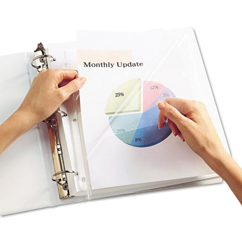 Quick Top & Side Loading Sheet Protectors, Letter (box of 50) Diamond Clear